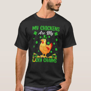 Hühner sind meine Glücksbringer Huhn St. Patrick's T-Shirt
