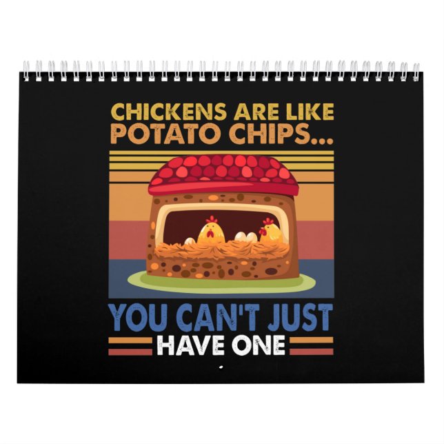 Hühner sind wie Kartoffelhühner, die man nicht hab Kalender (Titelbild)