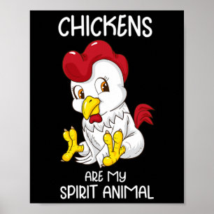 Hühner-Spirit-Animal-Frauen Hühnerbauer Coop Ch Poster