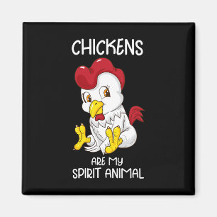 Hühner-Spirit-Animal-Frauen Hühnerbauer Coop Huhn Magnet