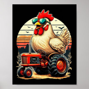 Hühner Sungles Tierfarm Lustig Für Bauern Männer W Poster