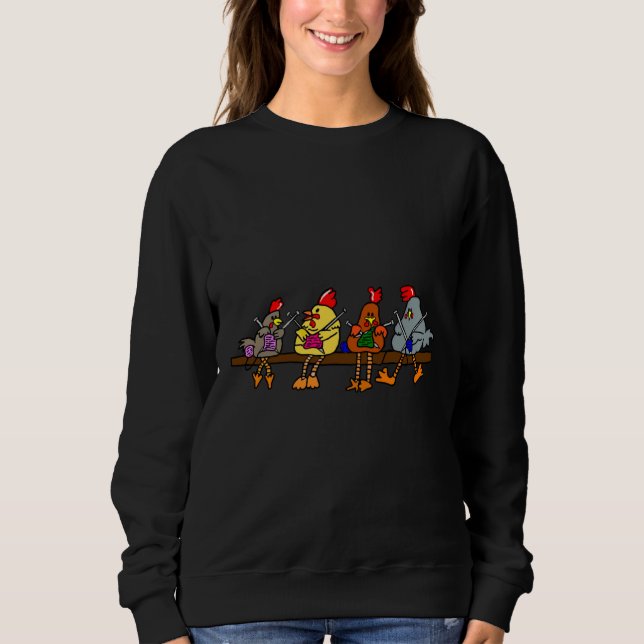Hühner Sweatshirt (Vorderseite)