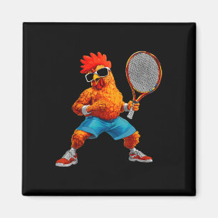 Hühner Tennis Magnet