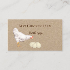 Hühner und Eier für Landwirte Visitenkarte