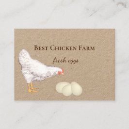 Hühner und Eier für Landwirte Visitenkarte