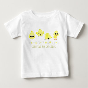 Hühner- und Entenzählung Sprichwort Baby T-shirt