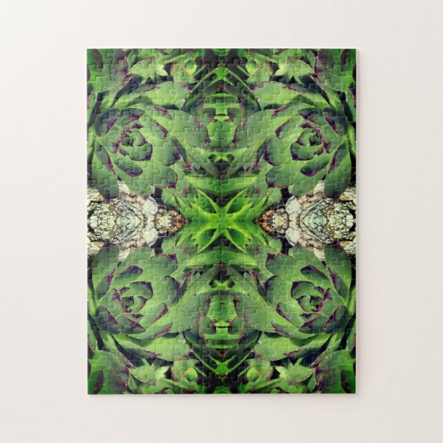 Hühner- und Hühnergarten Abstrakt Nah Puzzle (Vertikal)