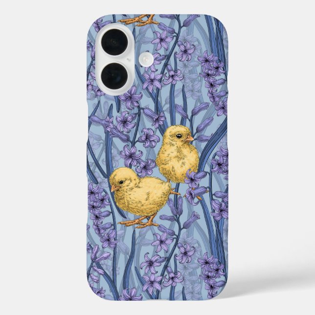 Hühner und Hyazinthen am Himmel Case-Mate iPhone Hülle (Rückseite)