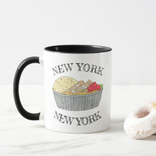 Hühner- und Reisplatterplatte NYC Halal Cart Food Tasse