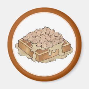 Hühner und Waffeln Pennsylvania Dutch Amish Food Magnet