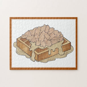 Hühner und Waffeln Pennsylvania Dutch Amish Food Puzzle
