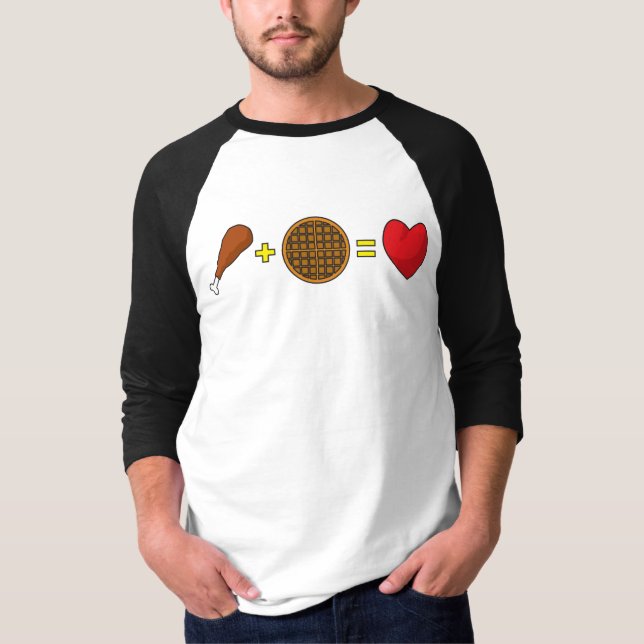 Hühner und Waffeln T-Shirt (Vorderseite)