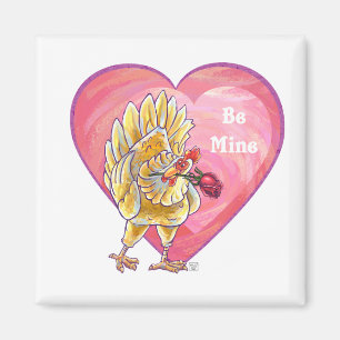 Hühner Valentinstag Magnet