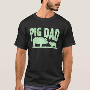 Hühner Vater Boys Farm Tier Niedliches Schweinefle T-Shirt