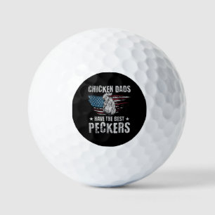 Hühner-Vater haben die besten Spechte je lustig Ad Golfball