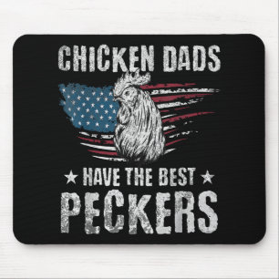 Hühner-Vater haben die besten Spechte je lustig Ad Mousepad