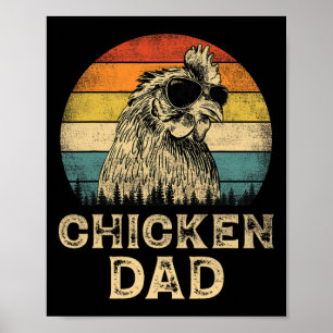 Hühner Vater Hühnerliebhaber Papa Vatertag Poster