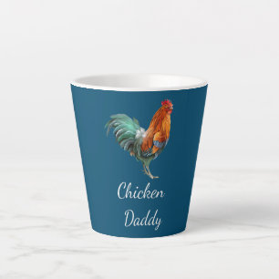 Hühner-Vater Lustiger Hühnerbauer Hühner-Papa Milchtasse