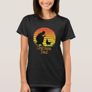 Hühner Vater Vintag Retro Sunset Hühner Bauer T-Shirt