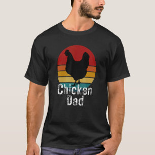 Hühner-Vater Vintage Retro Hinterhof Hühnerfarm Da T-Shirt
