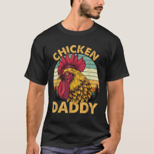 Hühner-Vati Vintage-Hahn für Papa Farmer Vater T-Shirt