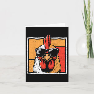 Hühner Vintag Funny Rooster Bauer Hühner Fass Karte