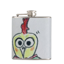 Hühner-Vinyl-umhüllte Flasche Flachmann