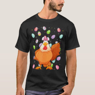 Hühner Vogel Ostern Ei Lustiges Huhn Ostern Sonne T-Shirt