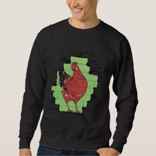Hühner von Sally O Neill Active Sweatshirt
