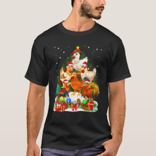 Hühner-Weihnachtsbaum Xmas T-Shirt
