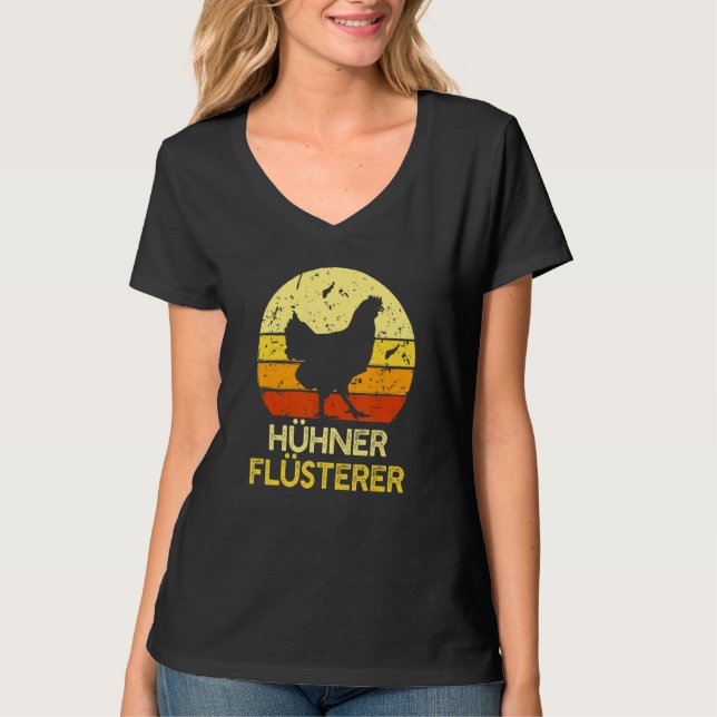 Hühner Whisper Bauer Hühnermotif T-Shirt (Vorderseite)