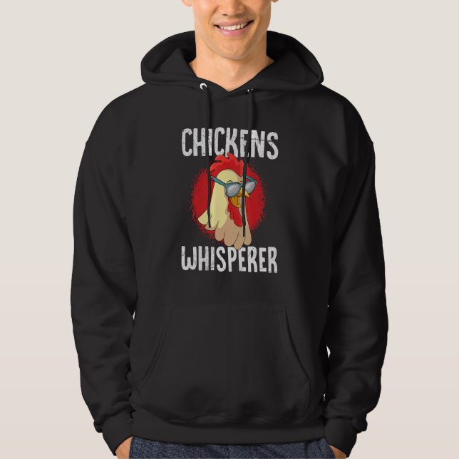 Hühner Whisperer Geflügel Bauer Hühner Hoodie (Vorderseite)