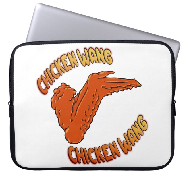 Hühner-Wing-Neoprene-Laptop-Sieb Laptopschutzhülle (Vorderseite)