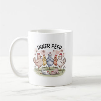 „Hühner-Yoga“ Lustiger Bauernhof-Tier-Becher Kaffeetasse
