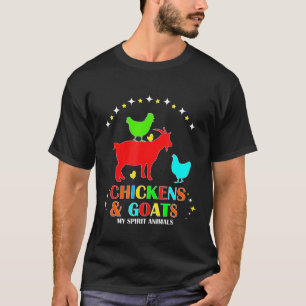 Hühner Ziegen Meine spirituellen Tiere Süße Landwi T-Shirt