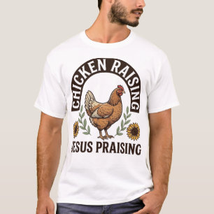 Hühneraufzucht Jesus Preisend Vintage Farm Shirt_ T-Shirt