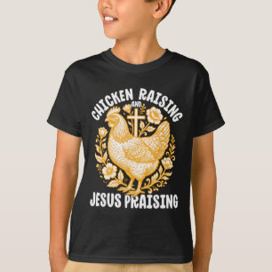 Hühneraufzucht Jesus preisender Hahn Christlich F T-Shirt