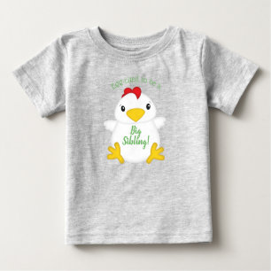 HühnerBaby-Dusche Grün Baby T-shirt