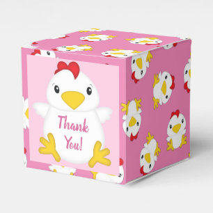 HühnerBaby-Dusche Rosa Farm Geschenkschachtel