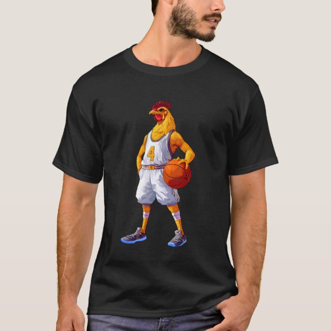 Hühnerbasketball T-Shirt (Vorderseite)