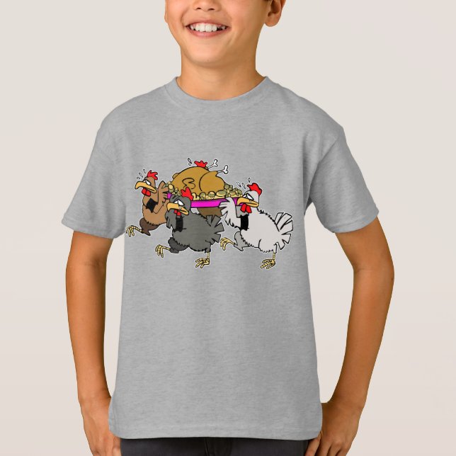 Hühnerbegräbnis T-Shirt (Vorderseite)