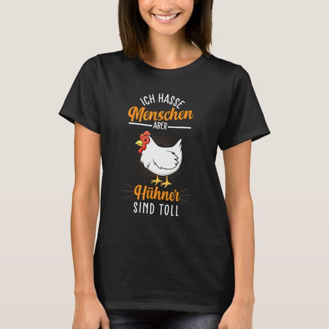 Hühnerbesitzerin T-Shirt (Vorderseite)