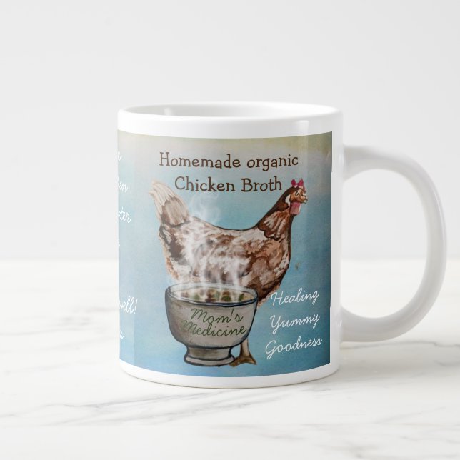 Hühnerbrühe-Tasse Jumbo-Tasse (Rechts)