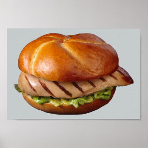Hühnerbrustsandwich Poster
