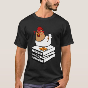 Hühnerbucht Nerd Liebe Reading Farm T-Shirt