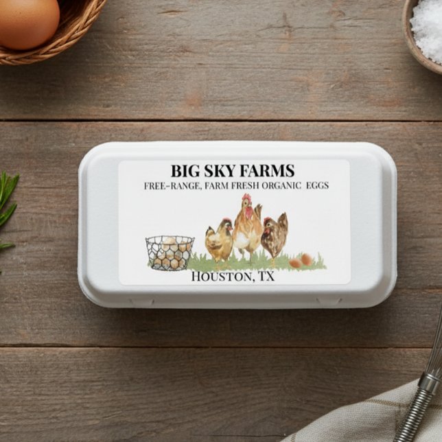 Hühnereier Farm Wasserfarbe Frischkarton (Von Creator hochgeladen)