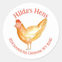 Hühnereier-Karton-Aufkleber-Rücksendeadresse