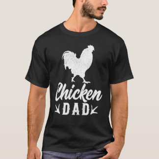 Hühnerfarm Bauer Hühner Papa Vatertag T-Shirt