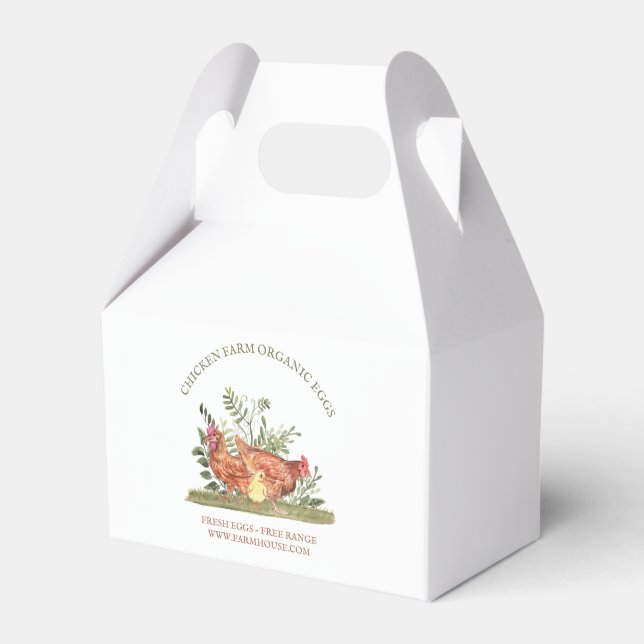Hühnerfarm Frischei-Service Geschenkschachtel (Vorderseite)