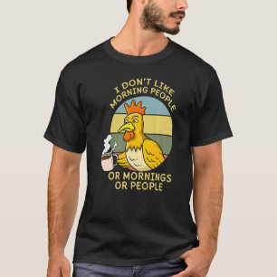 Hühnerfarm Leben Geflügel Ei Kaffee Flüsterer T-Shirt